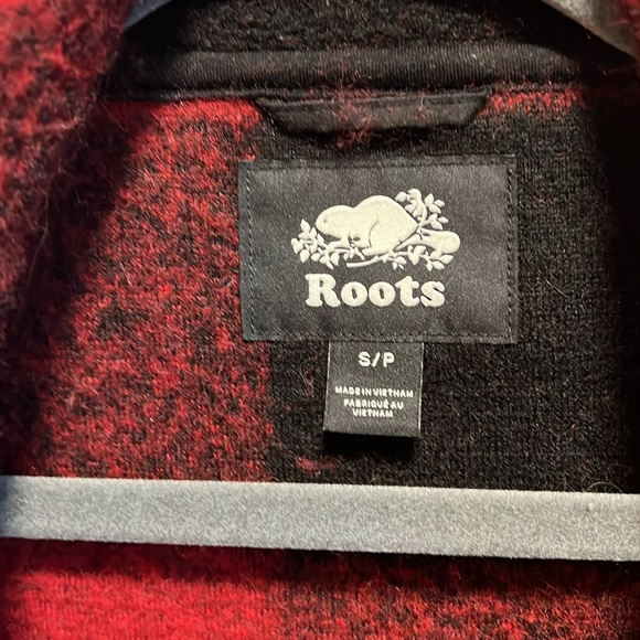 Roots Red Black Buffalo Plaid Winter Coat - Picture 2 of 3